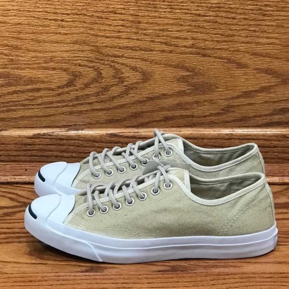 Converse‎ Jack Purcell Ox Papyrus Beige Canvas Sneakers Size Men 8
